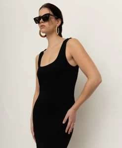 Viveh Sapphire Mouwloze Jersey Maxi Jurk - Zwart -JAMES PERSE WINKEL 0a8296a0 8983 40ab accc 70eb97bfe198 106