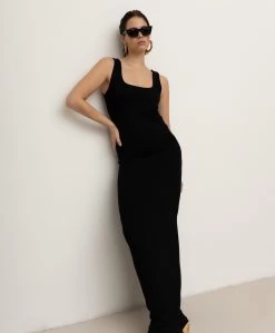 Viveh Sapphire Mouwloze Jersey Maxi Jurk - Zwart -JAMES PERSE WINKEL 0ce426ae fd3f 4a53 9ff8 12b67c9df8fa 107