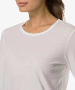 James Perse Longsleeve In Extrafijne Jersey - Wit -JAMES PERSE WINKEL 171219 james perse high gauge longsleeve wit 06