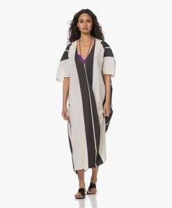 Su Paris Lida Gestreepte Herringbone Kaftan - Zwart -JAMES PERSE WINKEL 1fa8e943 9a97 4363 9952 1df0870f6ebd 23