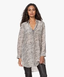 Equipment Essential Zijden Blousejurk - Slangenprint -JAMES PERSE WINKEL 200715 d18583ce b57f 4b51 bde6 410b752586dc