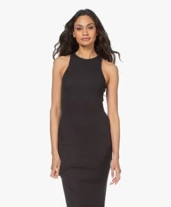 Rag & Bone The Essential Rib Jersey Jurk - Zwart -JAMES PERSE WINKEL 210225 628b5ba1 1863 49c9 b057 8bb57eb7f85a