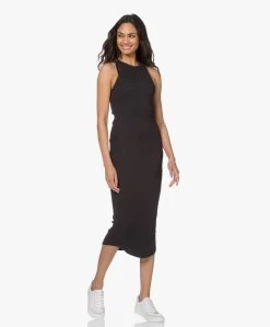 Rag & Bone The Essential Rib Jersey Jurk - Zwart -JAMES PERSE WINKEL 210225 b833cf1c a060 4a1b 8766 5b028a0a6ab3