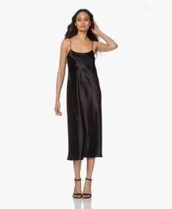 Vince Crush Satijnen Slip Dress - Zwart -JAMES PERSE WINKEL 210322 16c78116 6cb0 4c52 9b71 4f90423f2fd1
