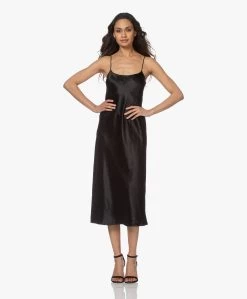 Vince Crush Satijnen Slip Dress - Zwart -JAMES PERSE WINKEL 210322 3972fc6b c46f 4051 81d9 a873357f0d5b