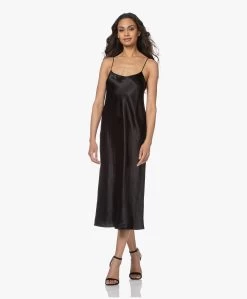 Vince Crush Satijnen Slip Dress - Zwart -JAMES PERSE WINKEL 210322 8497db09 1663 4295 bea2 932c1a631926
