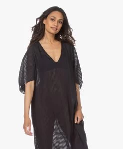 Su Paris Lida Gauze Kaftan - Zwart -JAMES PERSE WINKEL 210525 593367fc 05c9 4b6b ae48 d5e274593d34