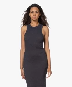 James Perse Scoop Back Rib Jersey Jurk - Blauwzwart -JAMES PERSE WINKEL 210720 d53a9624 5dc6 45ad 8d08 820b50095ba2