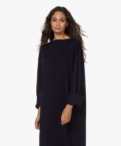 Extreme Cashmere N°192 Scoop Cashmeremix Jurk - Navy -JAMES PERSE WINKEL 210915 c3f1315b 6f49 43eb 928d 97eb6b23c8ef