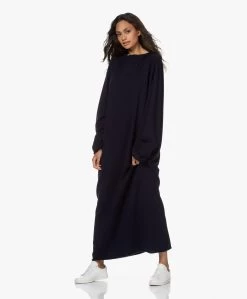 Extreme Cashmere N°192 Scoop Cashmeremix Jurk - Navy