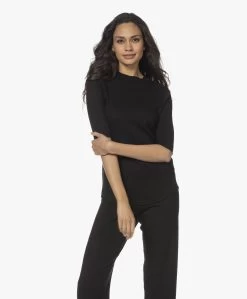 Neeve The Ribbed Tee T-Shirt Met Halflange Mouwen - Zwart -JAMES PERSE WINKEL 211109 398bb70e 2988 4ade 9174 5b3d66d4932d