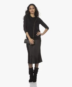 Vince Crush Satijnen Midi Rok - Zwart -JAMES PERSE WINKEL 211202 33935332 613a 4f37 bf11 b234aaa7098b