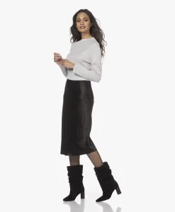 Vince Crush Satijnen Midi Rok - Zwart -JAMES PERSE WINKEL 211202 3fb9d631 930c 47a5 bc52 158142409445