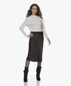Vince Crush Satijnen Midi Rok - Zwart -JAMES PERSE WINKEL 211202 538affb3 a786 42c8 b612 8c34f64b0dbe