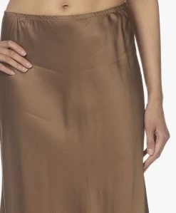Resort Finest Frivo Satijnen Midi Rok - Camel -JAMES PERSE WINKEL 211207 daa64fe3 240a 4cfb baf1 058953578426