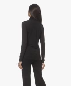 Lasalle Tencel Jersey Colshirt - Zwart -JAMES PERSE WINKEL 211229 0aa642f4 067e 4165 9aec 63e44e7b4489