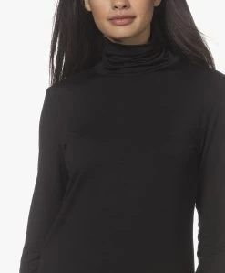 Lasalle Tencel Jersey Colshirt - Zwart -JAMES PERSE WINKEL 211229 cbc2c679 07d6 448f 9547 f3333b26ca84