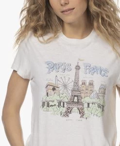 Re/Done 70S Paris Katoenen Print T-Shirt - Vintage White -JAMES PERSE WINKEL 220104 4d8c8a82 55b5 4553 9d23 6515e1aa6a5d