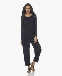 Lasalle Lyocell Jersey Longsleeve - Navy -JAMES PERSE WINKEL 220106 09613bc4 9ad4 495f 8937 ccd0135ee8e4