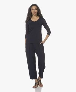 Lasalle Lyocell Jersey Longsleeve - Navy -JAMES PERSE WINKEL 220106 411ea27c 5538 4be1 8c8e 7c50a9e3eead