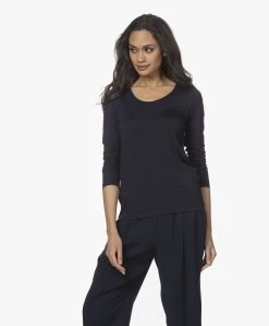 Lasalle Lyocell Jersey Longsleeve - Navy -JAMES PERSE WINKEL 220106 9fbabb93 3de1 4ce0 bf18 2e2deaca80c5