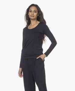 Lasalle Lyocell Jersey Longsleeve - Navy -JAMES PERSE WINKEL 220106 a5b486b2 affa 4a2e 8f62 3d800abf9029