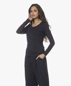 Lasalle Lyocell Jersey Longsleeve - Navy -JAMES PERSE WINKEL 220106 b6c8adad f3b7 474e a4dc ed66f4ddc908