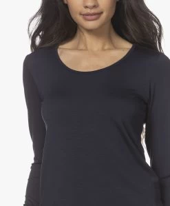 Lasalle Lyocell Jersey Longsleeve - Navy -JAMES PERSE WINKEL 220106 c81f5329 7029 4910 856e 032318446d7b