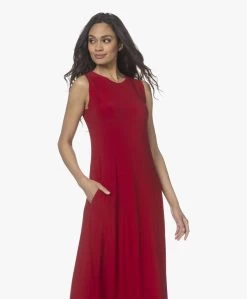 Norma Kamali Swing Mouwloze Jersey Maxi Jurk - Rood -JAMES PERSE WINKEL 220203 48e39835 81b4 4cfd ab2f 4433a8e1be27