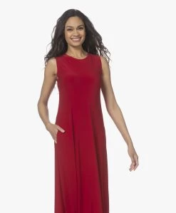 Norma Kamali Swing Mouwloze Jersey Maxi Jurk - Rood -JAMES PERSE WINKEL 220203 4e057d7f 9ea3 4362 979b 4a64bebde0fd