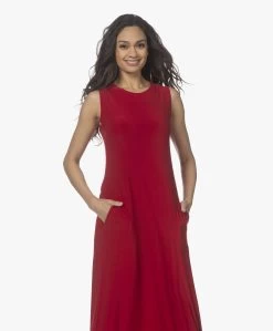 Norma Kamali Swing Mouwloze Jersey Maxi Jurk - Rood -JAMES PERSE WINKEL 220203 8ca80f8c 1b7a 4e35 a880 331c0f8ff0c9