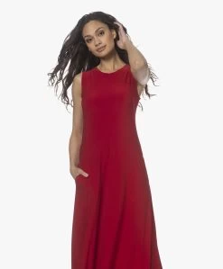 Norma Kamali Swing Mouwloze Jersey Maxi Jurk - Rood -JAMES PERSE WINKEL 220203 c8d1432e 9391 4e3b 9408 469c13c40c0e