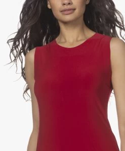 Norma Kamali Swing Mouwloze Jersey Maxi Jurk - Rood -JAMES PERSE WINKEL 220203 ecd2a441 f8b3 41c7 b940 67d8202b943b