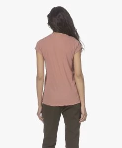 James Perse V-Hals T-Shirt In Extrafijne Jersey - Old Rose -JAMES PERSE WINKEL 220304 88949d44 55fd 42b0 b028 e79ee71392b7