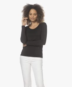 Lasalle Lyocell Jersey Longsleeve - Zwart -JAMES PERSE WINKEL 220316 d5cf2a42 9fd5 4f96 8702 f86aac5733f2