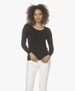 Lasalle Lyocell Jersey Longsleeve - Zwart -JAMES PERSE WINKEL 220316 f173d025 301e 4362 a828 451f6a39a308