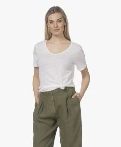 Neeve The Linen Scoopneck T-Shirt - Crispy White 25 Neeve The Linen Scoopneck T-Shirt - Crispy White -JAMES PERSE WINKEL 220317 14ba1835 b98d 40fb 8787 439819686b3b