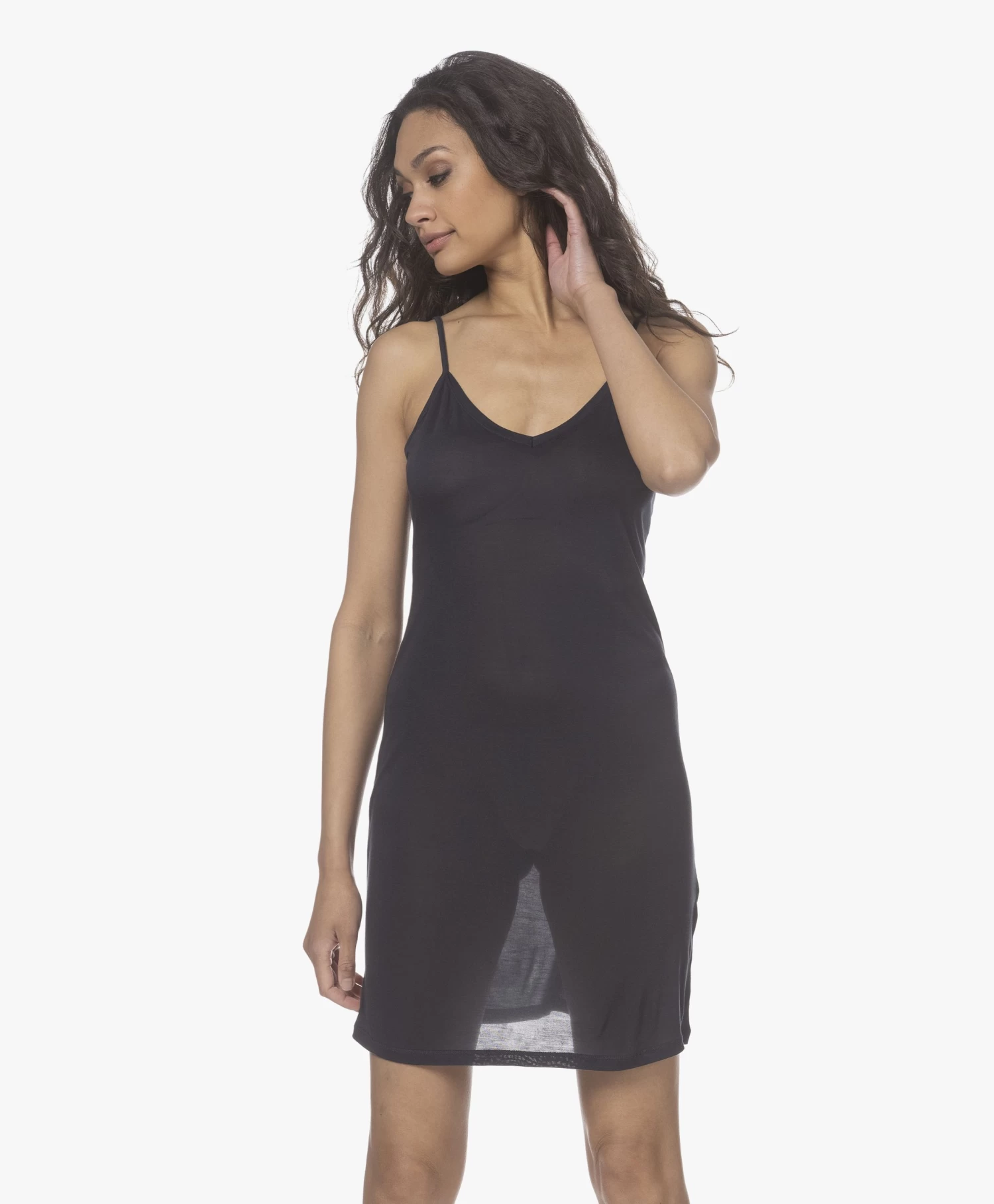 Majestic Filatures Viscose Jersey Onderjurk - Marine 13 Majestic Filatures Viscose Jersey Onderjurk - Marine - Afbeelding 11