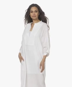 Su Paris Tao Viscosemix Seersucker Kaftan - Wit -JAMES PERSE WINKEL 220407 08a858b0 3b77 4ec7 b28a c9643d0be268