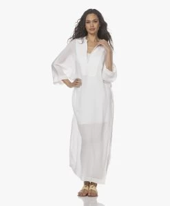 Su Paris Tao Viscosemix Seersucker Kaftan - Wit -JAMES PERSE WINKEL 220407 20c83c2d d9e5 42be a328 feee45b33639