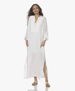 Su Paris Tao Viscosemix Seersucker Kaftan - Wit -JAMES PERSE WINKEL 220407 60c7c354 54d9 41e1 9376 a5de26463526