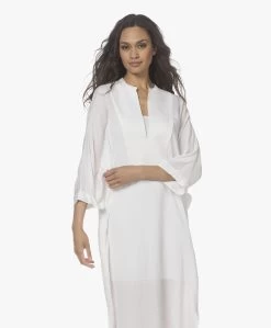 Su Paris Tao Viscosemix Seersucker Kaftan - Wit -JAMES PERSE WINKEL 220407 8a553258 1625 429a b4c2 5760e847b417