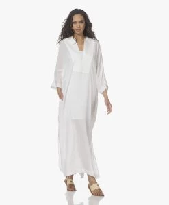 Su Paris Tao Viscosemix Seersucker Kaftan - Wit -JAMES PERSE WINKEL 220407 c3af695a d048 4931 a09d ea9b7ee697f3