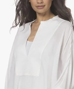 Su Paris Tao Viscosemix Seersucker Kaftan - Wit -JAMES PERSE WINKEL 220407 d474b8e9 cf51 4cf2 b471 d18b72b9a9da