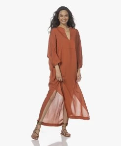 Su Paris Tao Viscose-Zijde Kaftan - Brick -JAMES PERSE WINKEL 220408 42c07f4e 7c2a 446a 9e01 3d15f226ed8a