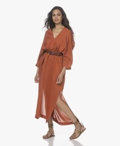 Su Paris Tao Viscose-Zijde Kaftan - Brick -JAMES PERSE WINKEL 220408 af922dcf 6071 4468 ab5e 870b55c03cc2