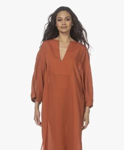 Su Paris Tao Viscose-Zijde Kaftan - Brick -JAMES PERSE WINKEL 220408 f8e49147 84c7 441d 9c4d 33d450c6b4b1
