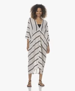 Su Paris Talia Voile Kaftan Met Jacquard Streepdessin - Zwart -JAMES PERSE WINKEL 220414 822fc414 e981 4437 b272 bae4dd667cad
