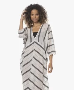 Su Paris Talia Voile Kaftan Met Jacquard Streepdessin - Zwart -JAMES PERSE WINKEL 220414 e7a2a519 f903 45bc b1ec 3bc90abf9ea9