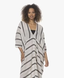 Su Paris Talia Voile Kaftan Met Jacquard Streepdessin - Zwart -JAMES PERSE WINKEL 220414 f817057a e9d4 4ca2 b591 ce9bdd7156a8